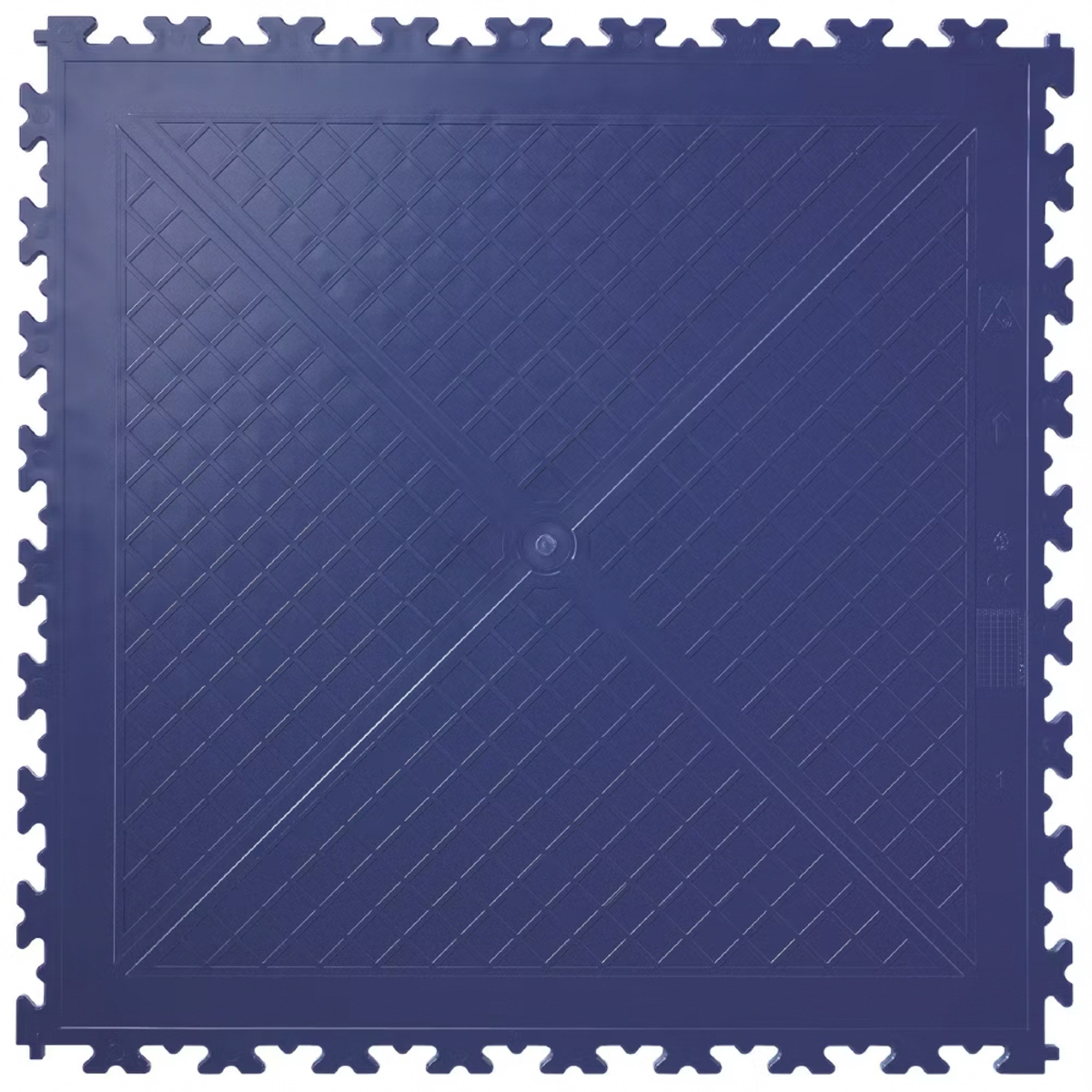 Interlocking Floor Tiles & Ramps Single Garage Pack (36m2 + 12 ramps) Blue & Graphite X500/7